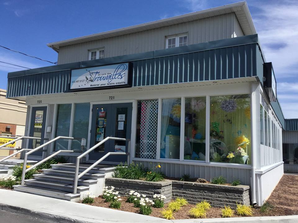 Façade de la boutique Au Coin des Trouvailles, Beloeil